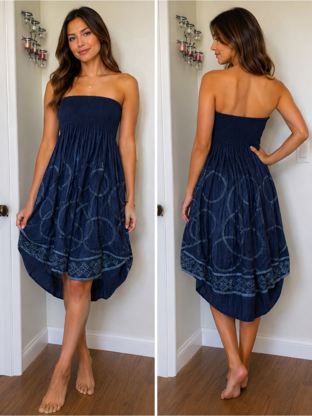Lapis skirt can be worn as a dress or skirt size OS